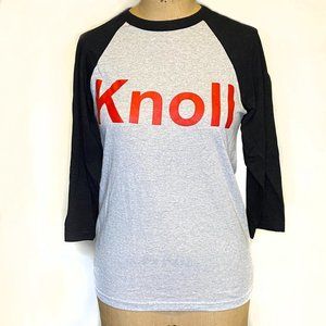 Knoll Logo Raglan 3/4 Sleeve Baseball Shirt—S